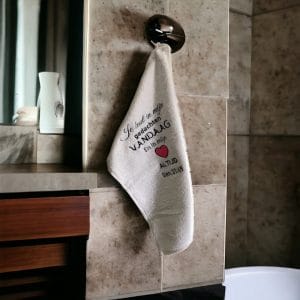 Gastendoekje met tekst