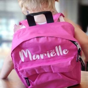 Kinder rugtas met naam