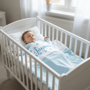 Lakentje met sterretjes en naam