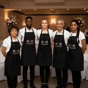 Bruiloft bedieningsschort