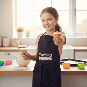 Schort cupcakes en naam