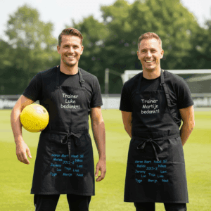 Schort trainer bedankt